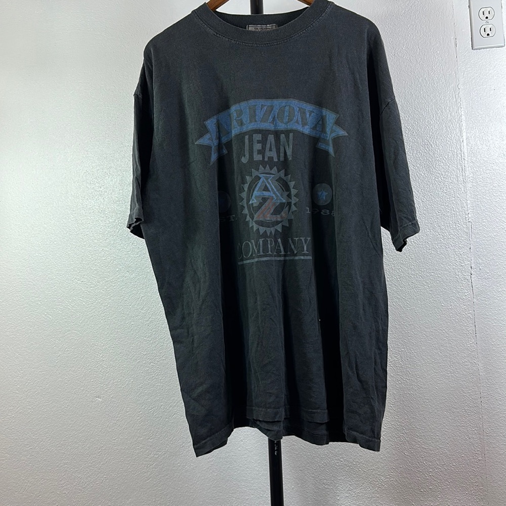 Vintage Arizona Jean Company T Shirt Mens Extra Large black short sleeve